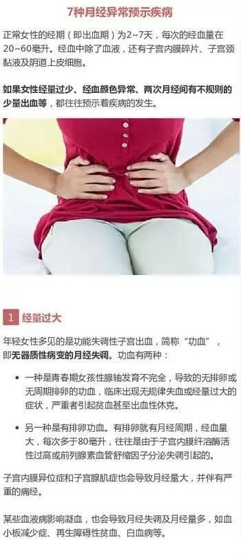 6种大姨妈是疾病预告,让女朋友学起来吧!