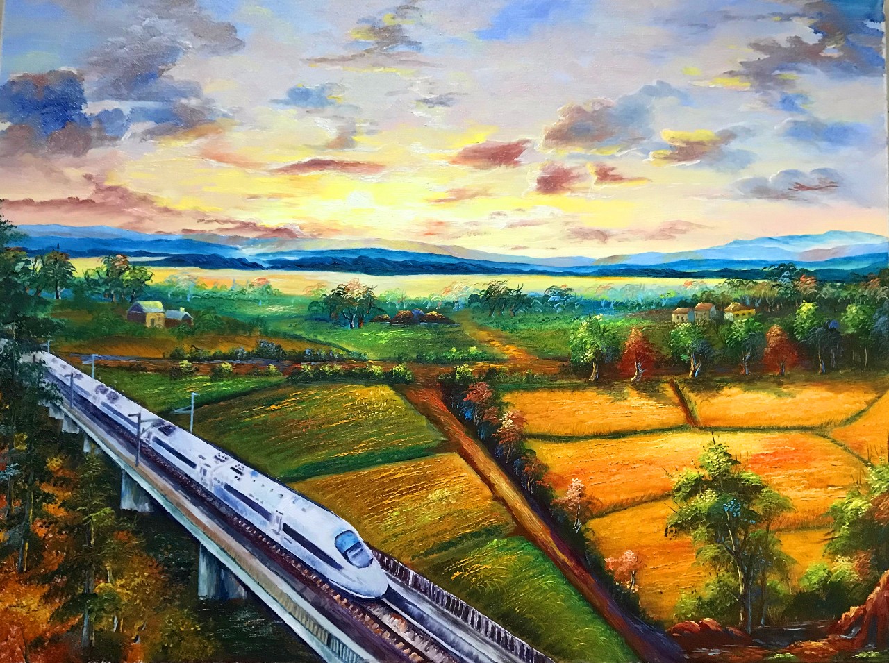 铁路题材艺术作品图片
