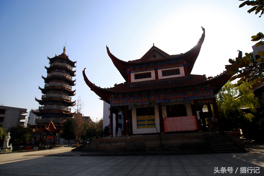 荆楚名刹,湖北沙市章华寺荆楚名刹,湖北沙市章华寺一角