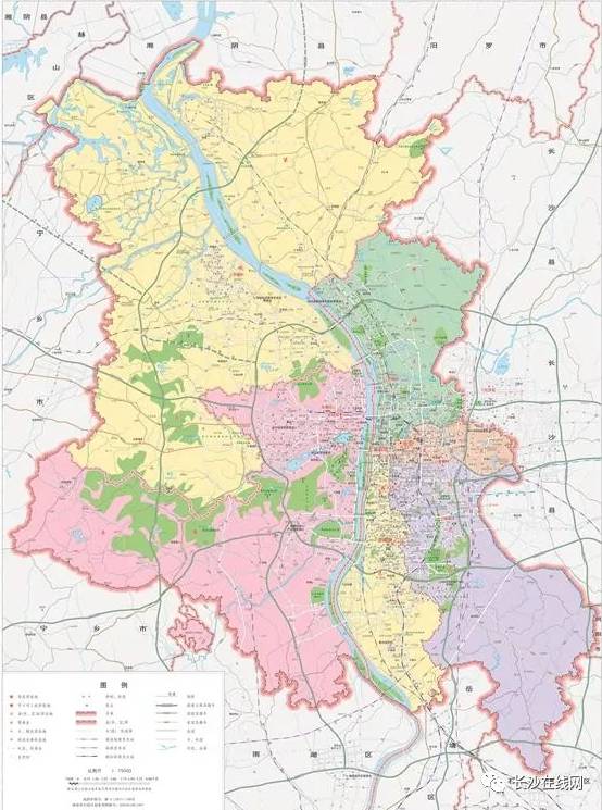 长沙市雨花区位置地图图片