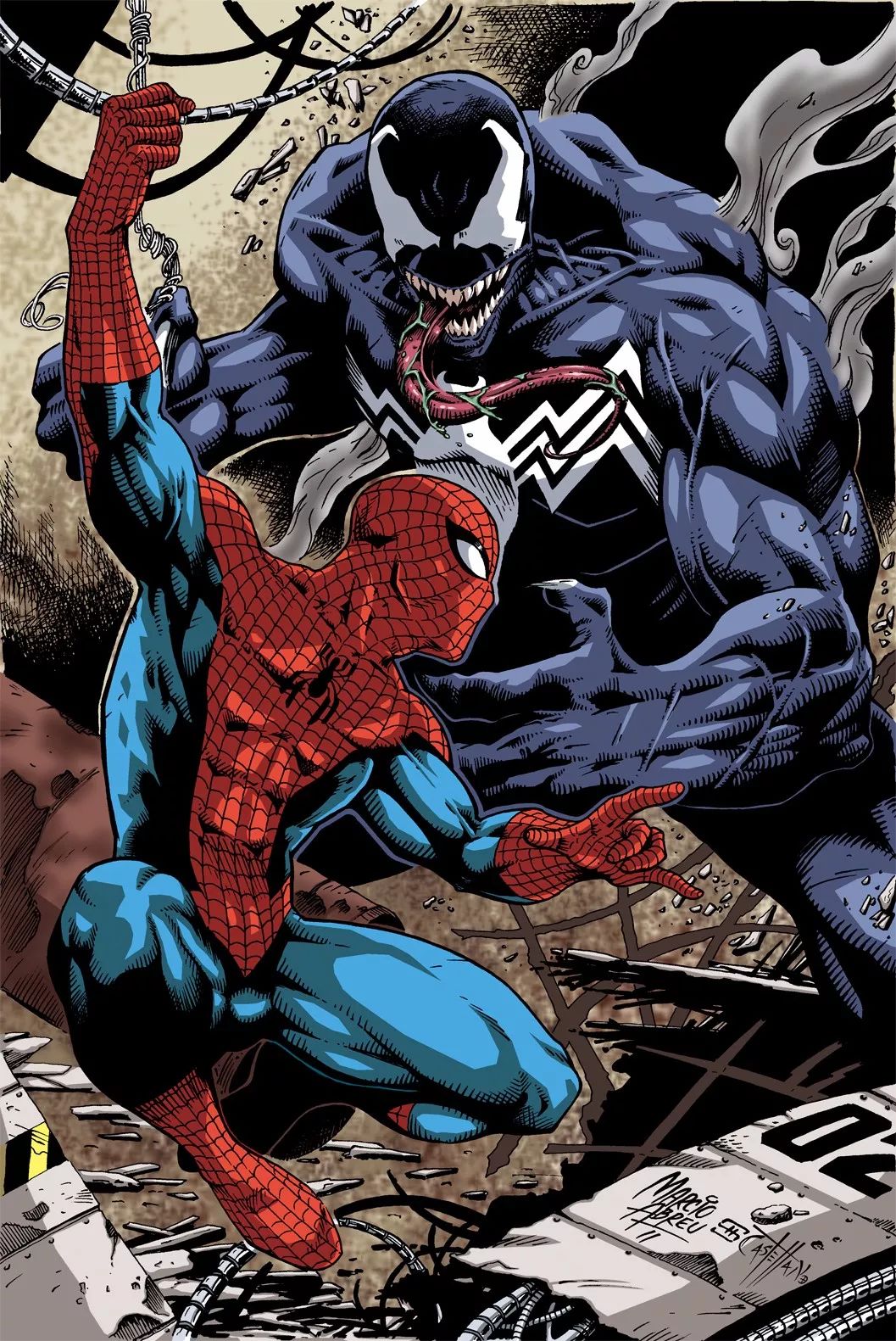 蜘蛛侠的死对头毒液(venom)是由章鱼博士从蜘蛛侠(彼得·帕克)的