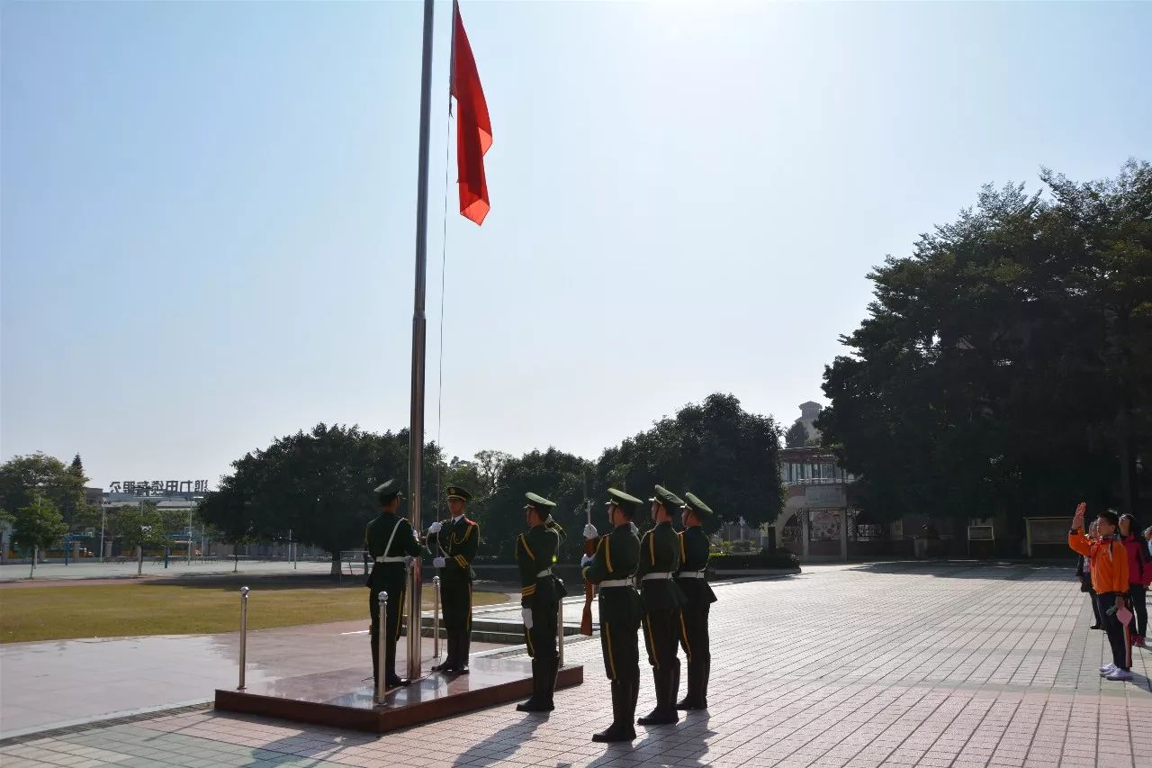 傳播國旗文化弘揚民族精神2017年南村鎮中心小學敬禮五星紅旗之國旗