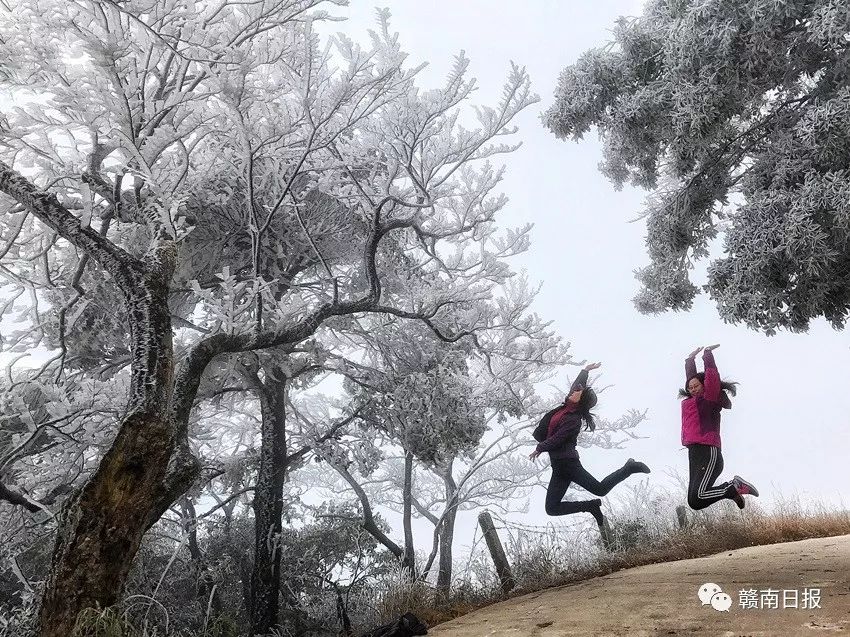 赣县宝莲山雪景图片