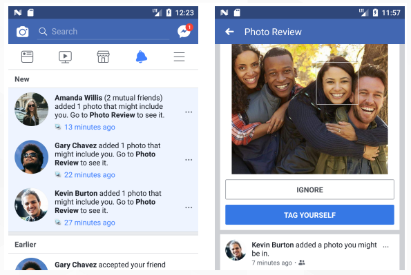 facebook上线人脸识别新功能让用户知道谁上传的照片中带有自己