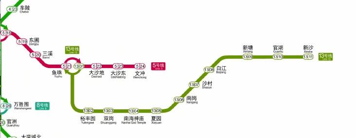 广州地铁新塘线路图图片