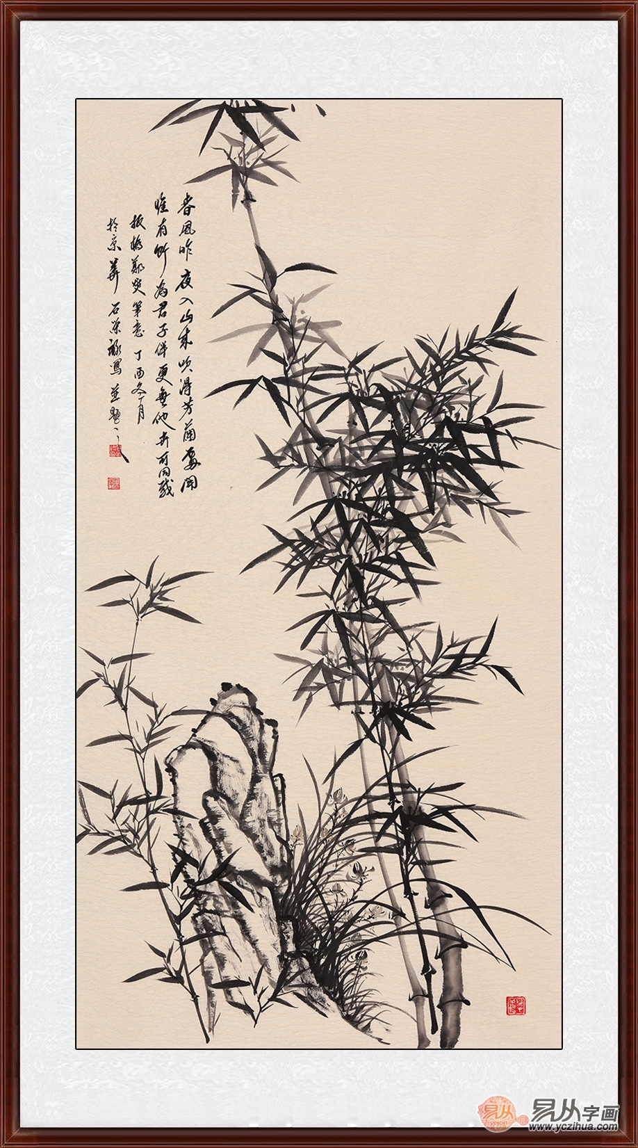 石荣禄画的竹子图值多少钱,有收藏价值吗?