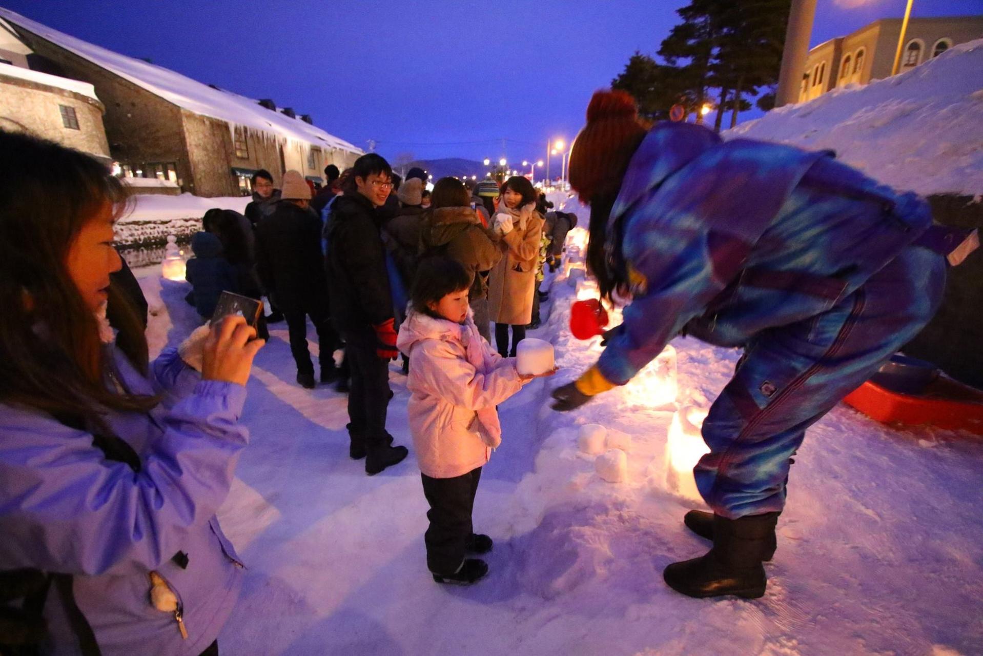 北海道最浪漫的雪祭小樽雪灯之路