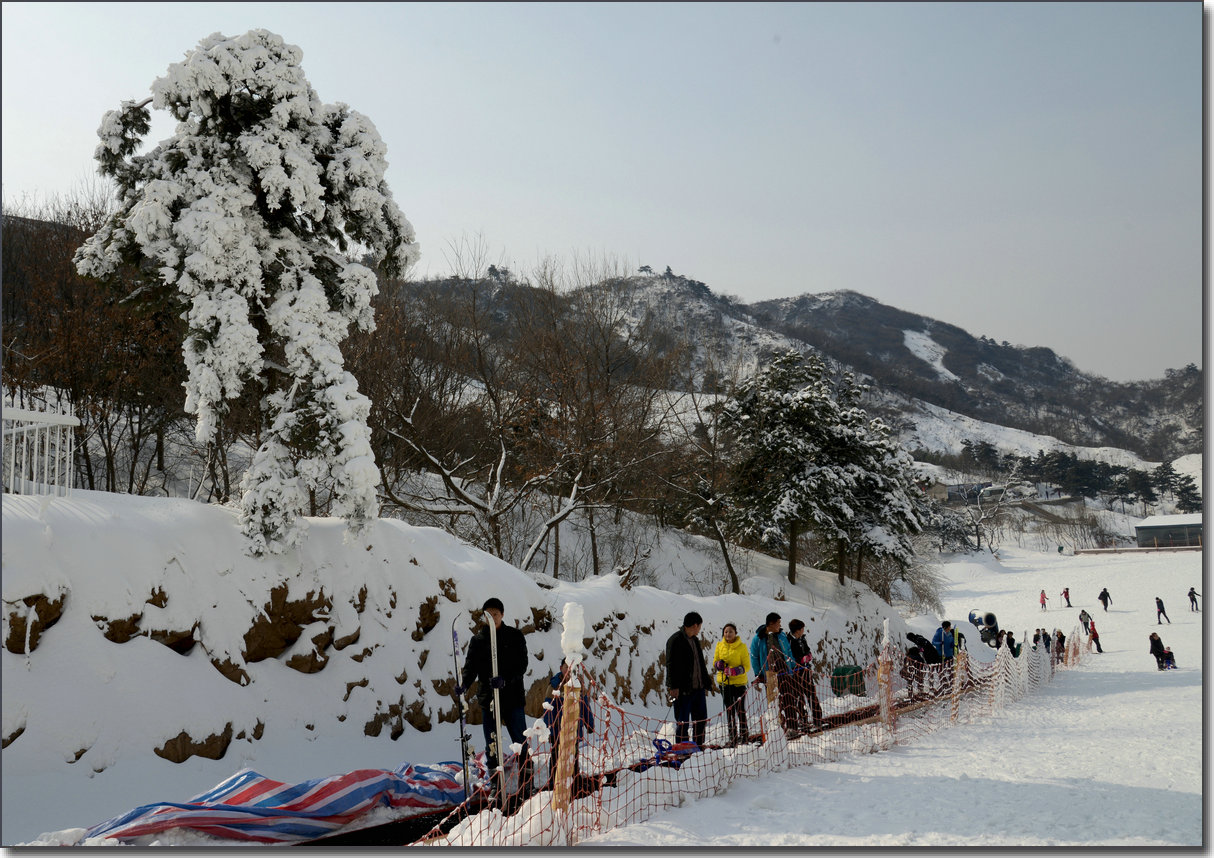 方城七峰山雪景图片图片