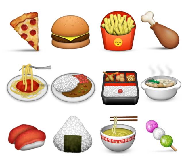 盘子里有emoji食物图片图片