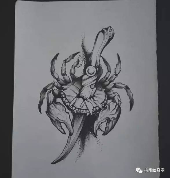 巨蟹座纹身神兽图片