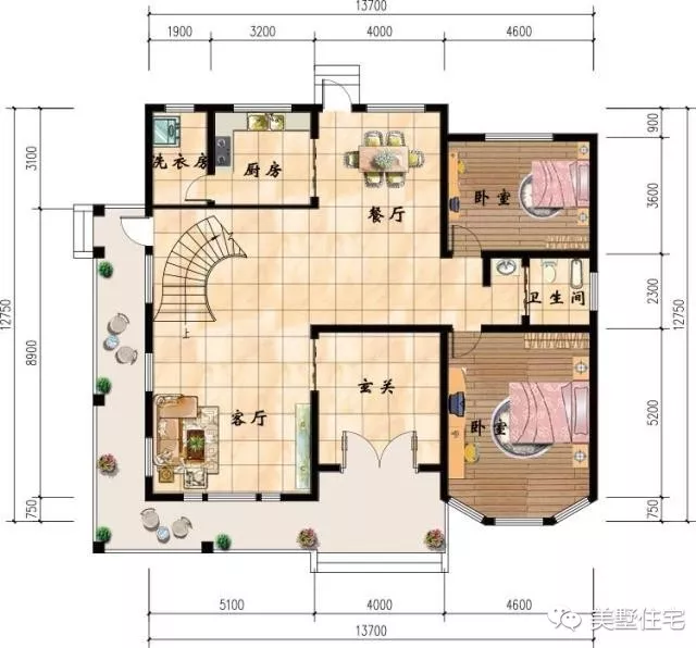 7x12.7米三层农村自建房,告诉你为什么不买商品房