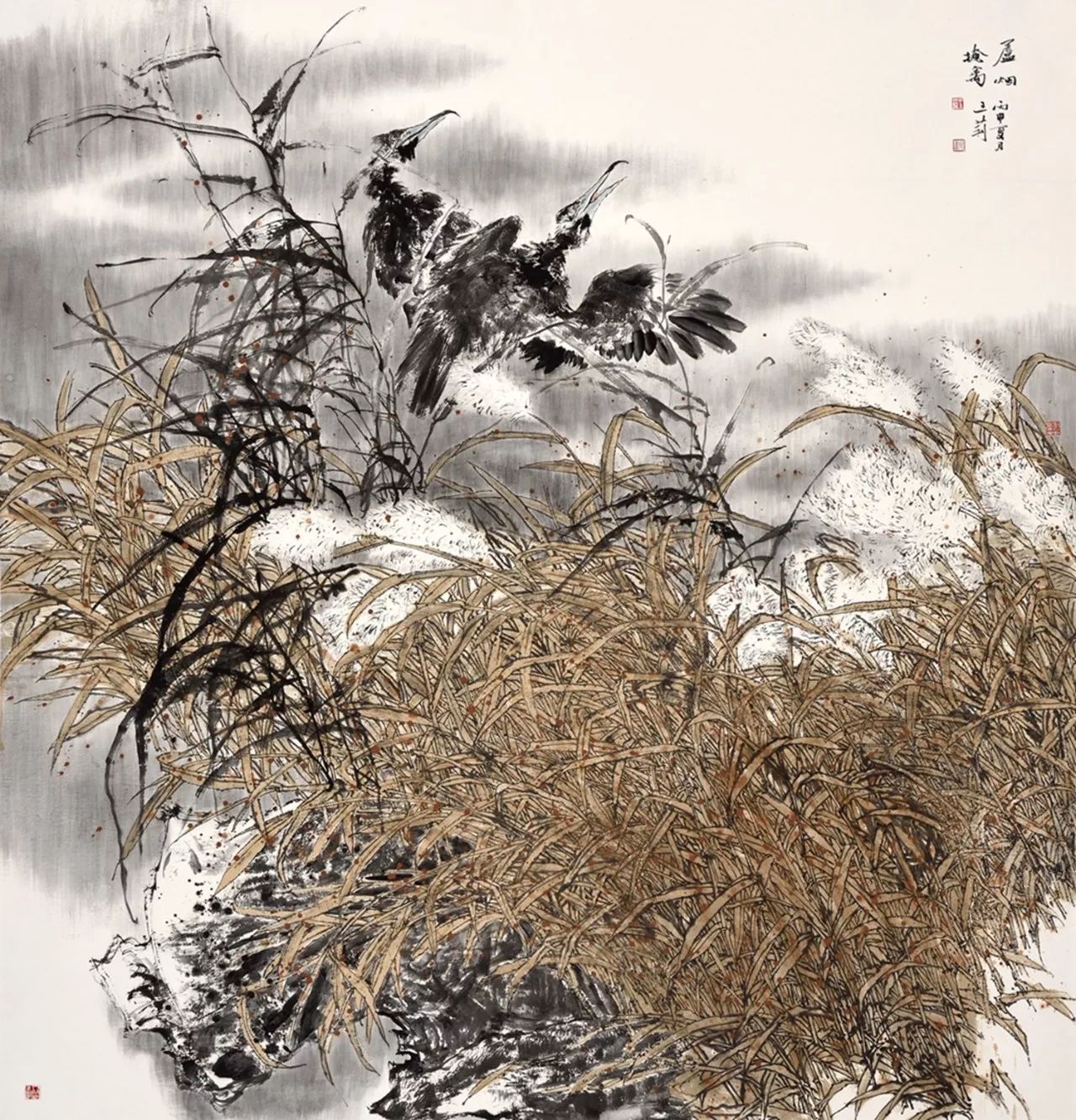 12届全国美展花鸟画图片