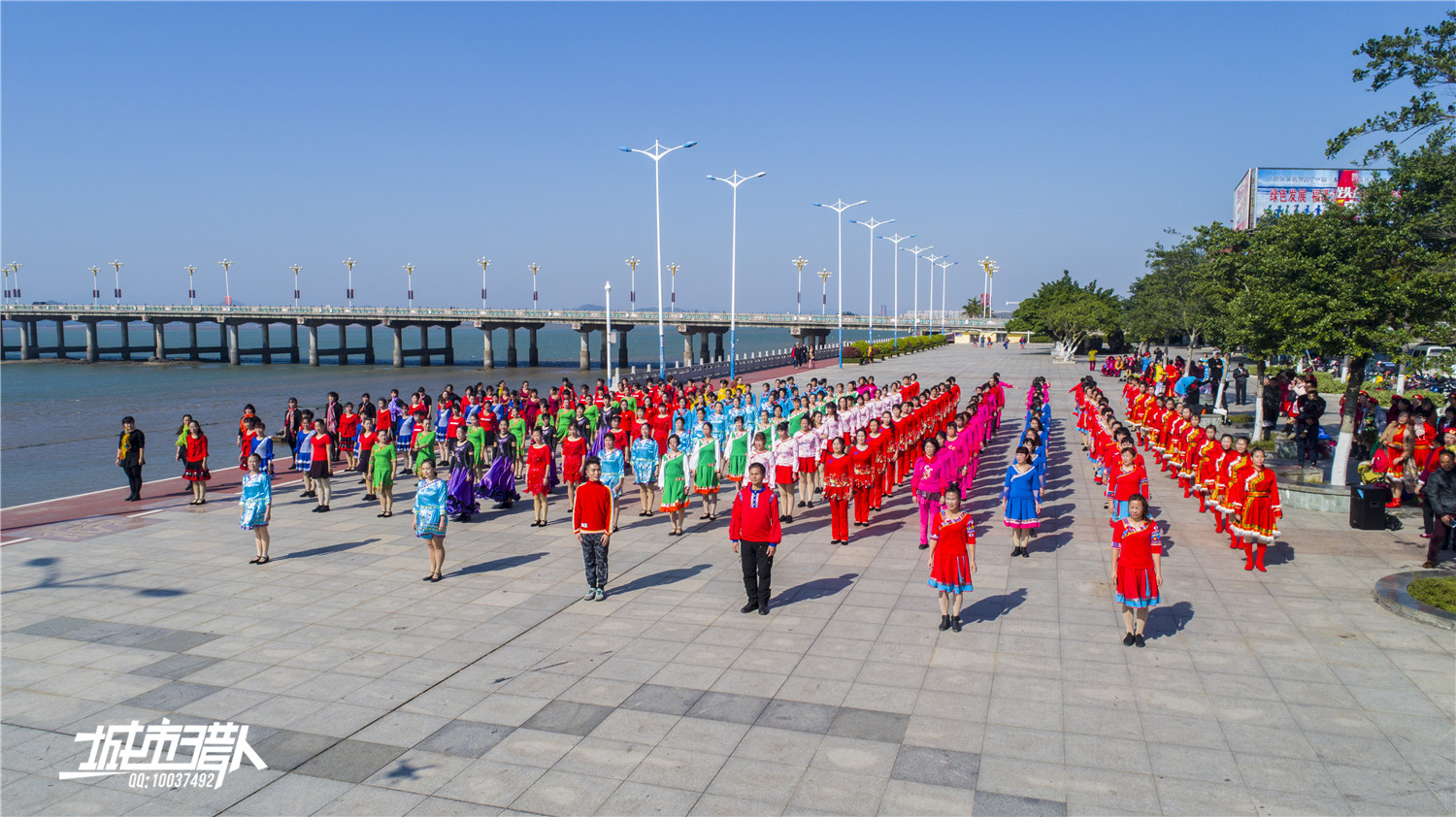 海滨广场舞蹈图片