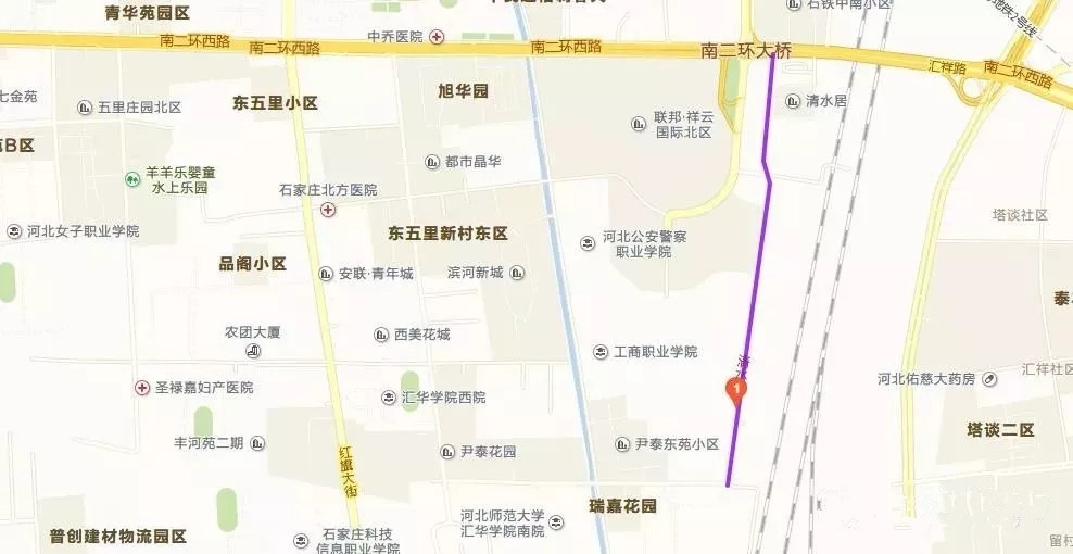 (二)中華大街(南二環至匯新路)西側輔路