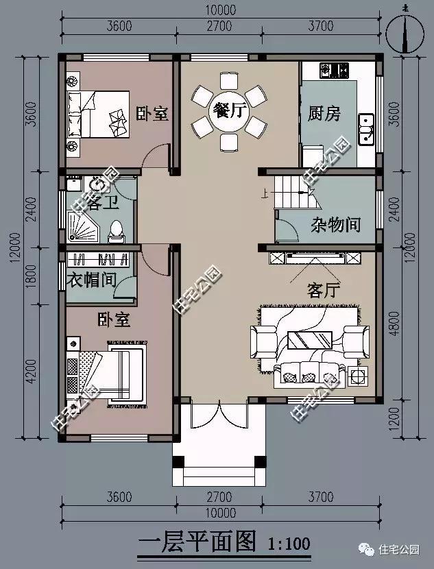 自建房10x12米布局图片图片