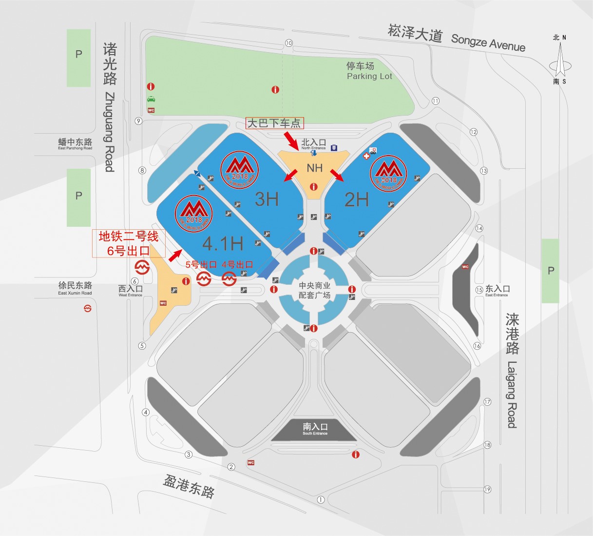 国家会展中心路线图图片