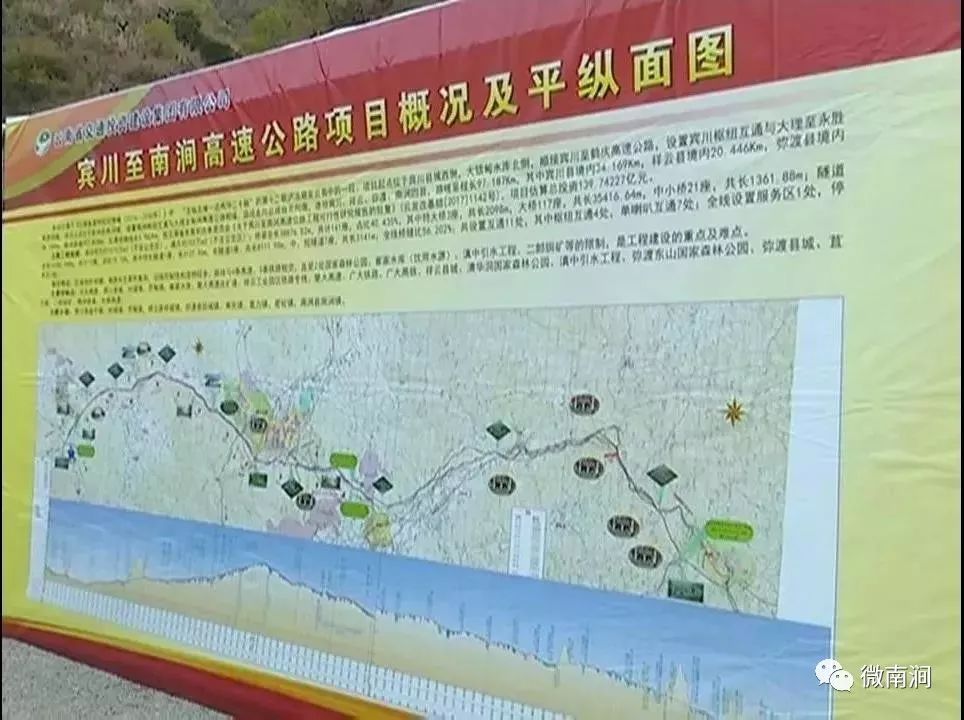 巍山至南涧高速路线图图片