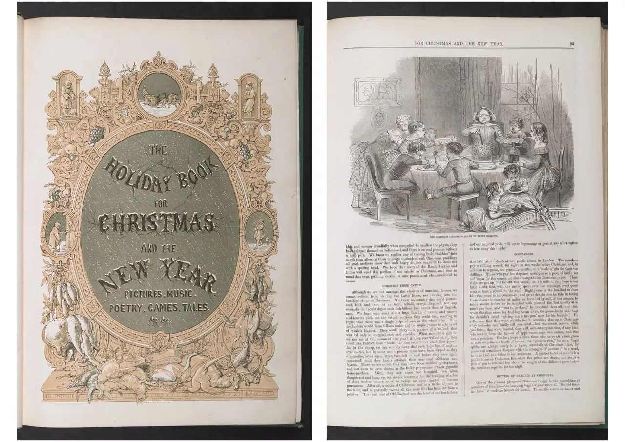 1852 版的《a holiday-book for christmas and the new year》