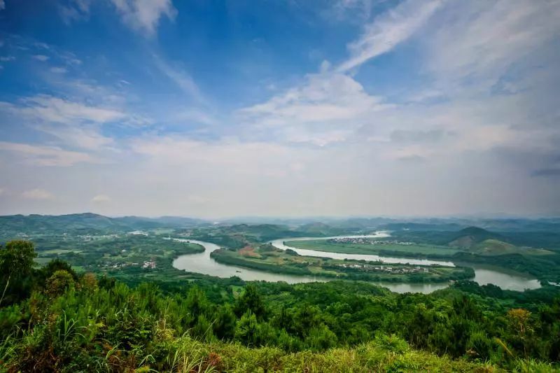 山岔湾素有"柳州缩影"之称 山环水抱,竹林翠绿茂密 山岔湾度假山庄