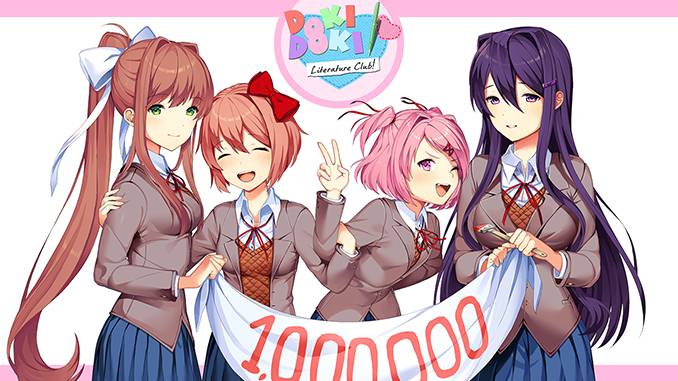 恐怖恋爱游戏《Doki Doki Literature Club! 》Steam下载过百万，收获47万评论