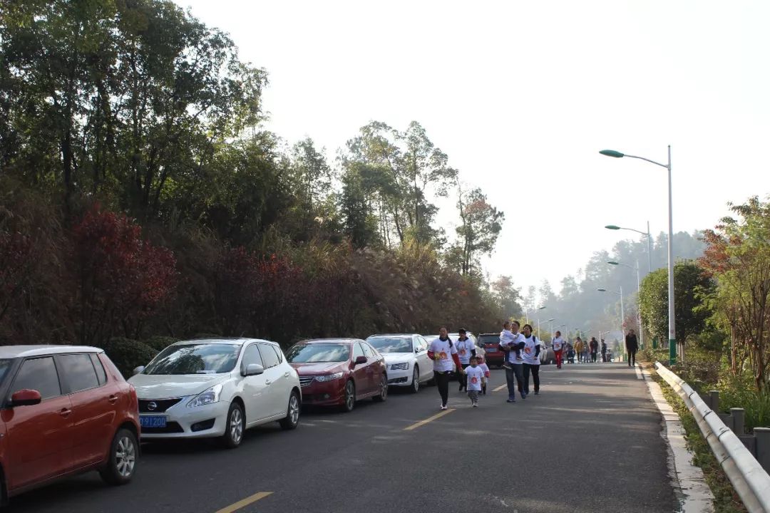 龍巖首屆親子樂跑,大景山上好壯觀!