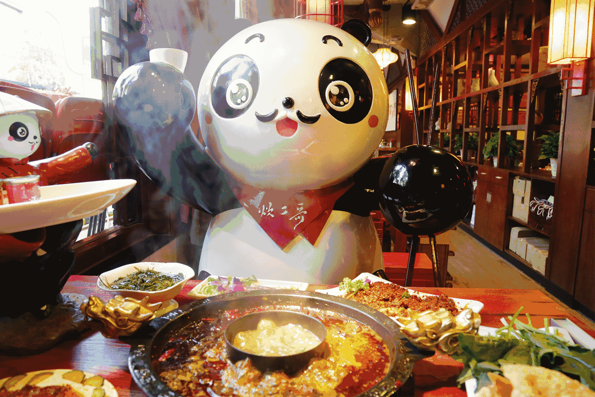 jan 炊二哥餐厅里到处都是熊猫,味道和颜值兼具!