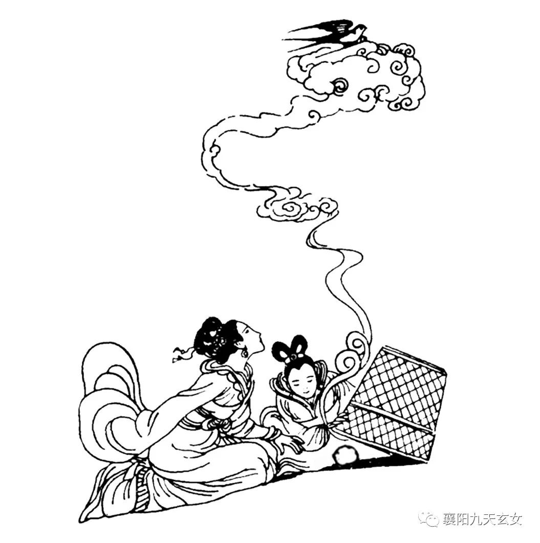 九天玄女简笔画图片