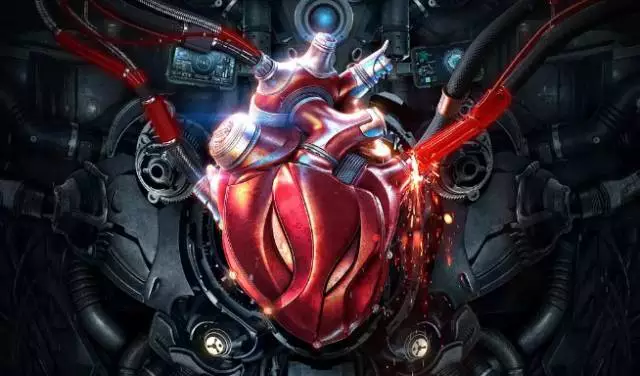 《机器之血》的核心剧情卖点,就是机器心脏,长生不死,基因突变