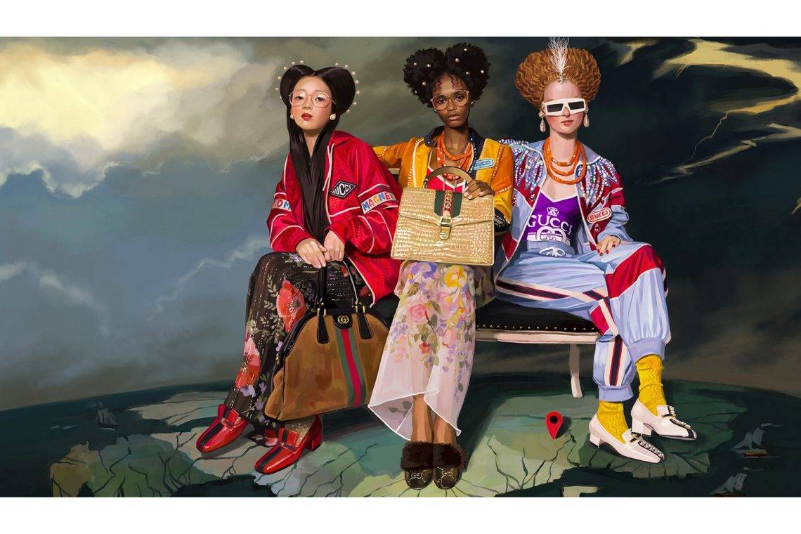 gucci 的 2018 春夏系列宣傳大片