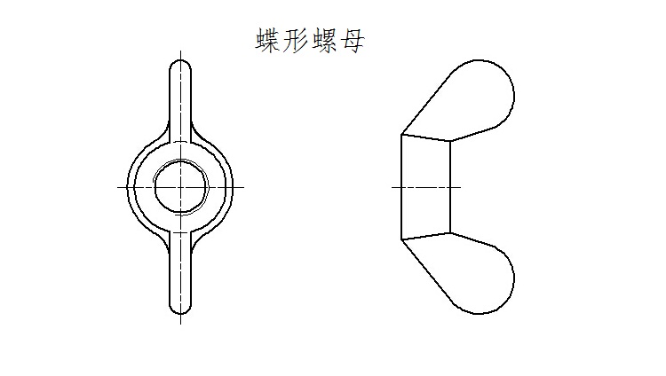 cad六角螺母的画法图片