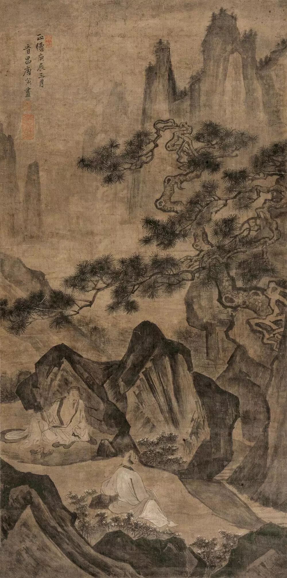 悲情才子唐伯虎的一生精品画作100幅