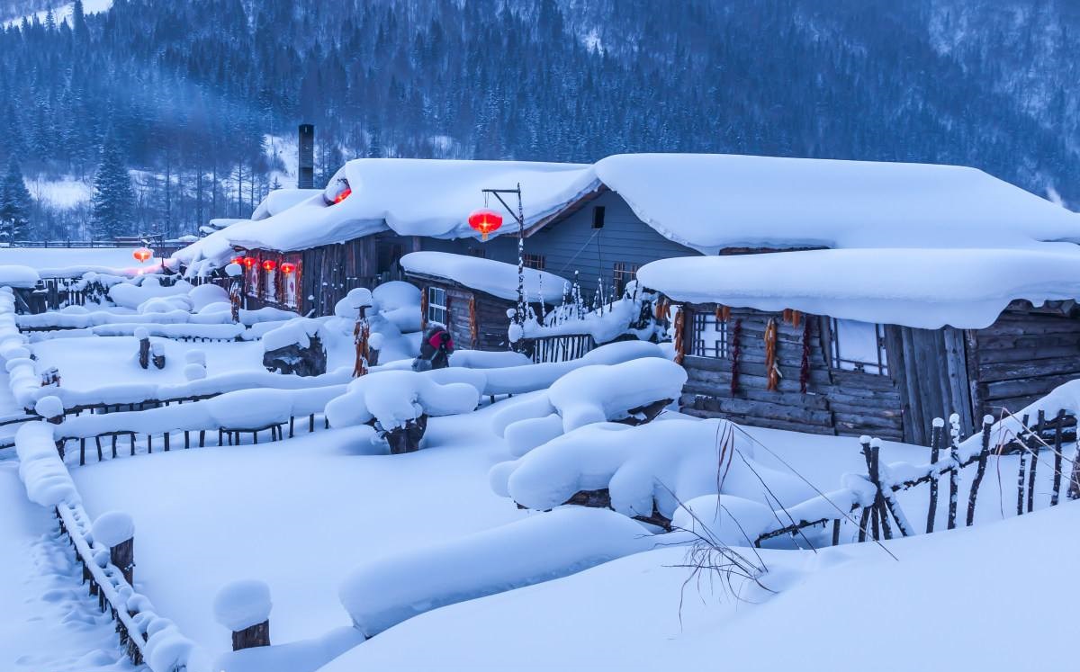 东北雪景 唯美图片