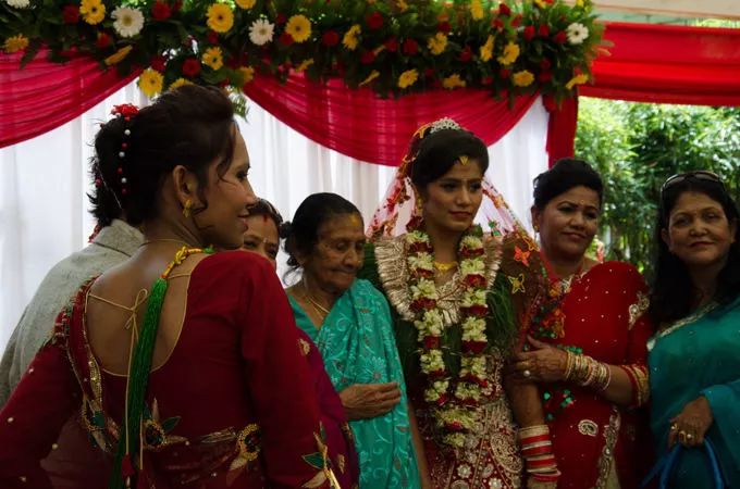 尼泊尔婚姻图片