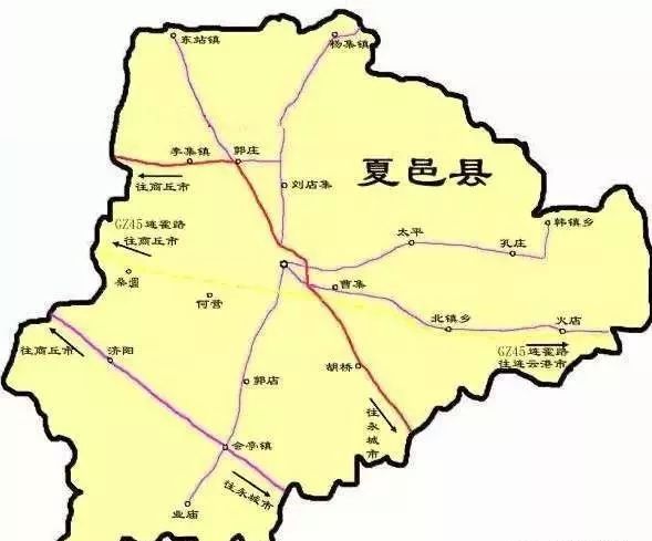 夏邑县骆集乡地图图片