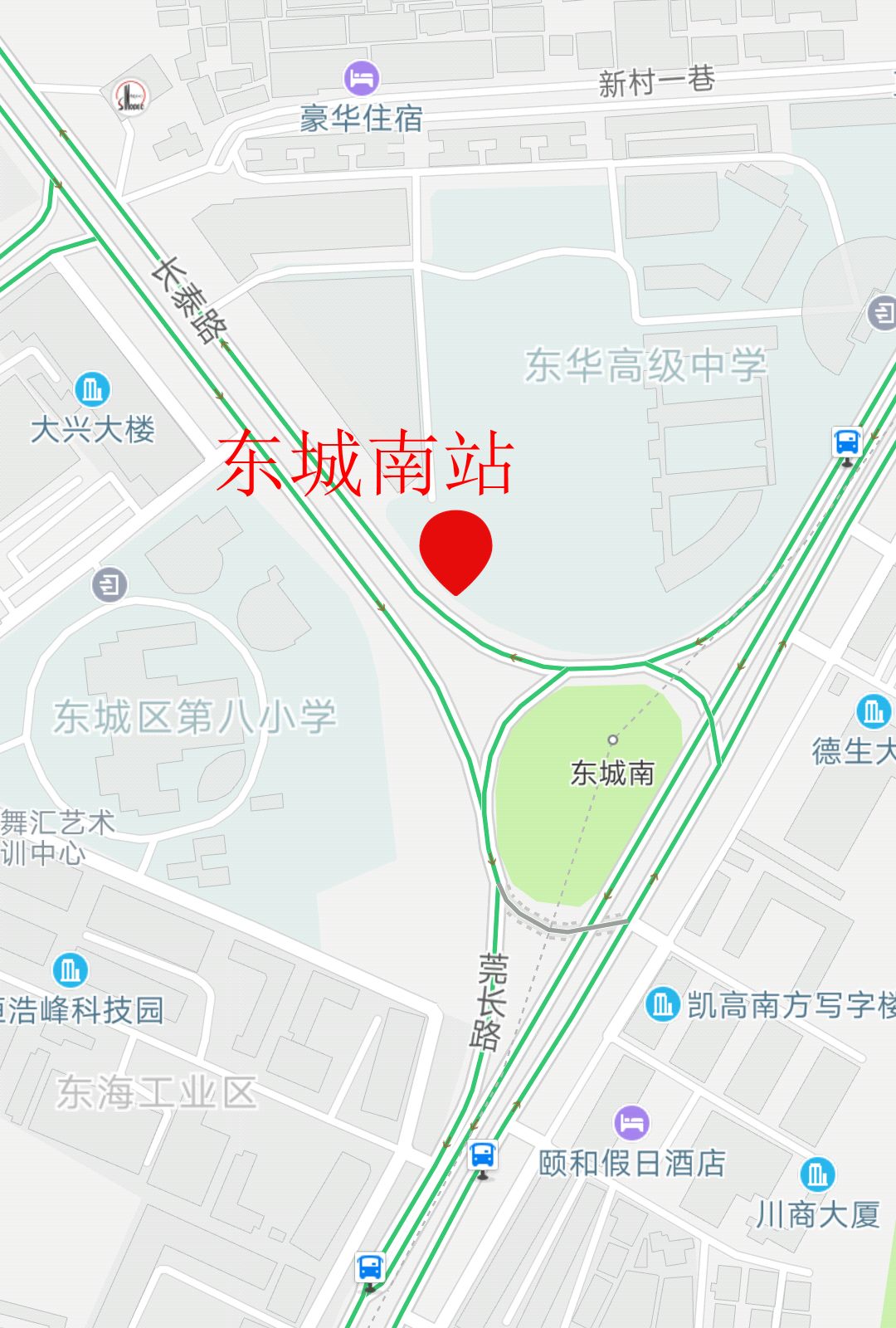 东城南站踩点第三站西平西站出站就可以到西平地铁站,到时候入市区