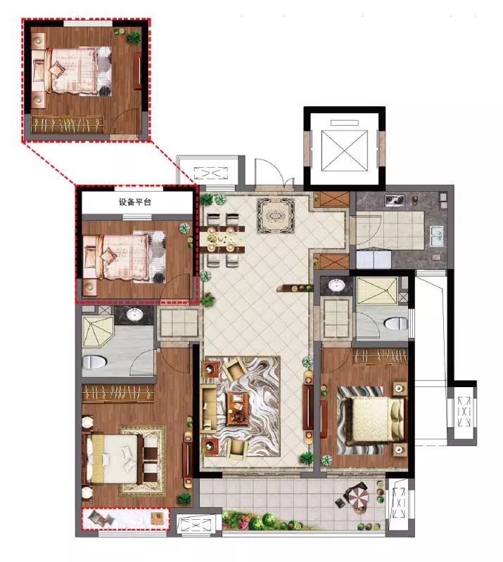 建筑面积约126㎡a1户型悦公馆·户型赏析火热抢购中!