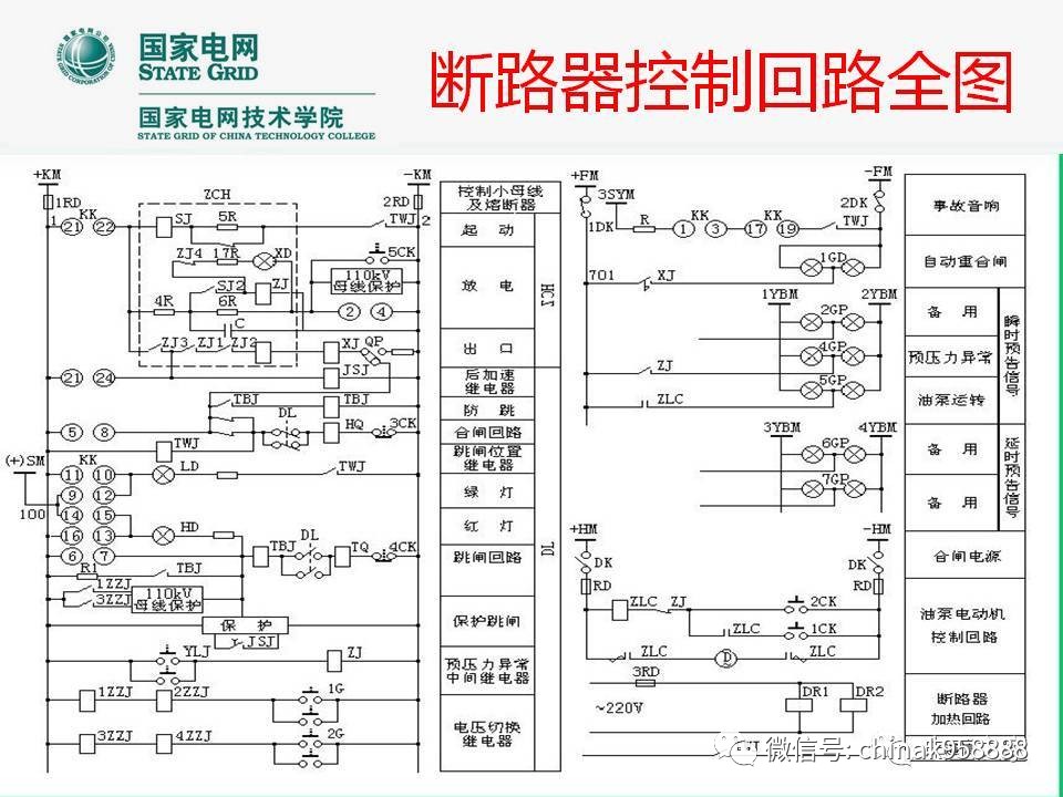 断路器控制回路图讲解图片