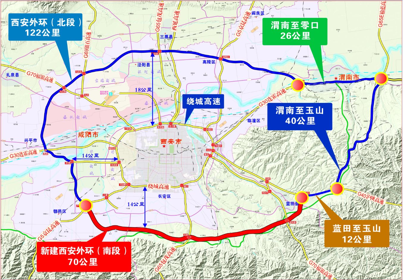 西安四环开工建设五条高速四条城际助力陕西三个经济