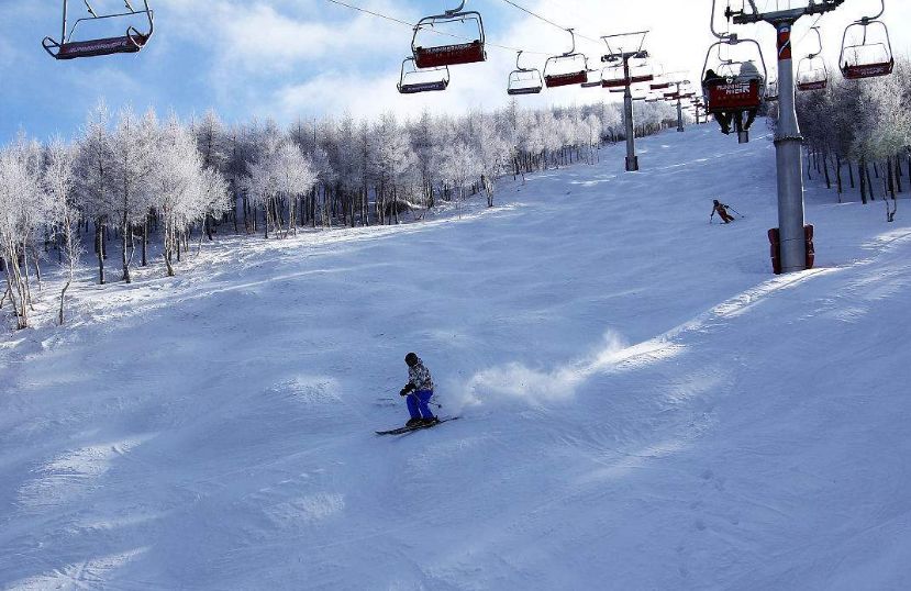 绿鑫春滑雪场图片