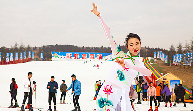 彩虹谷滑雪场图片