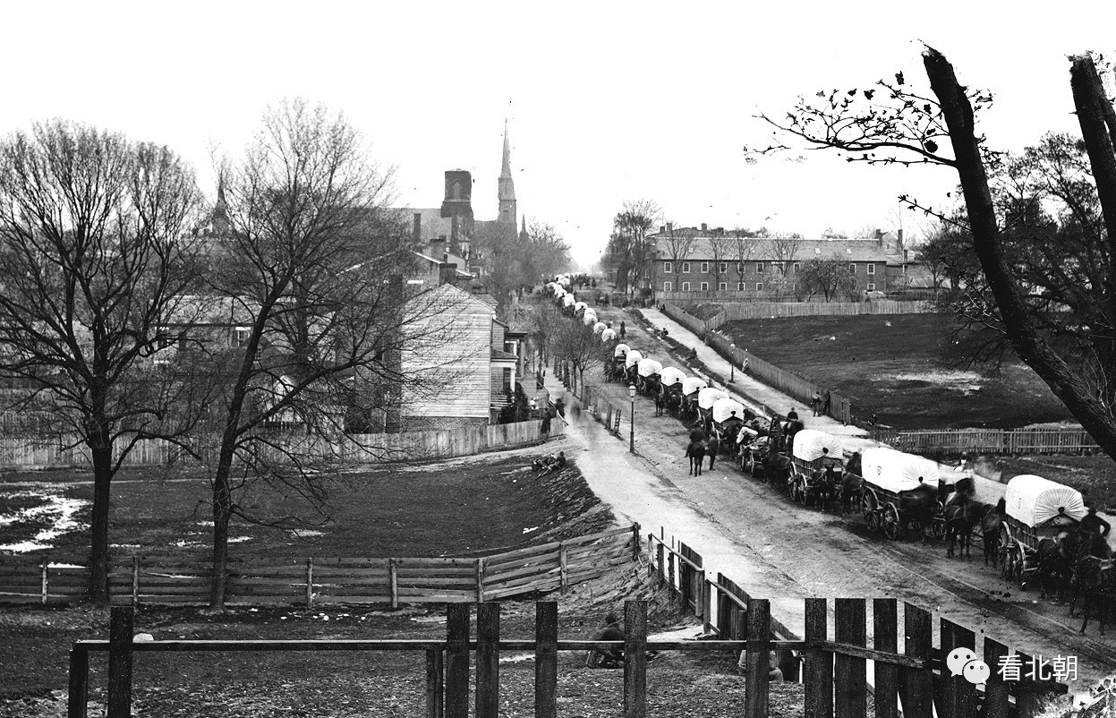 petersburg, virginia, the first federal army wagon train