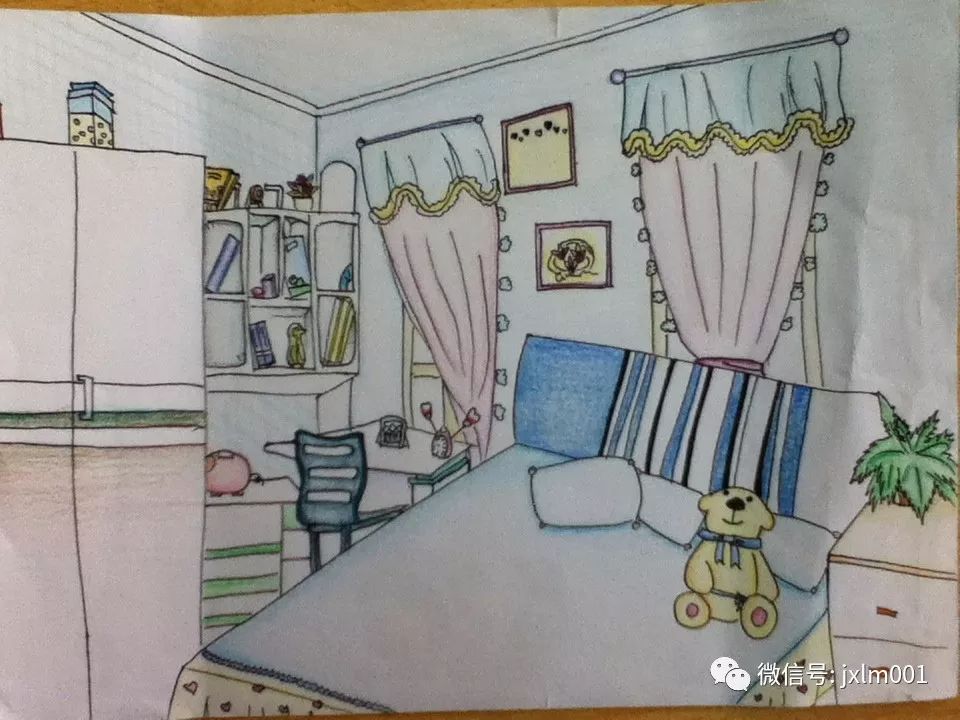 儿童画房子内部图片