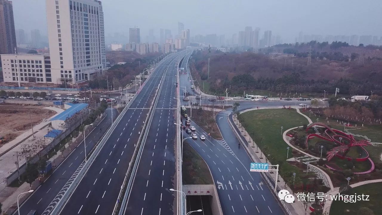 雄楚大街高架橋跨光谷一路段