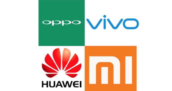 從公佈的數據來看,國產品牌華為,oppo,vivo,小米這四大手機廠商也成功