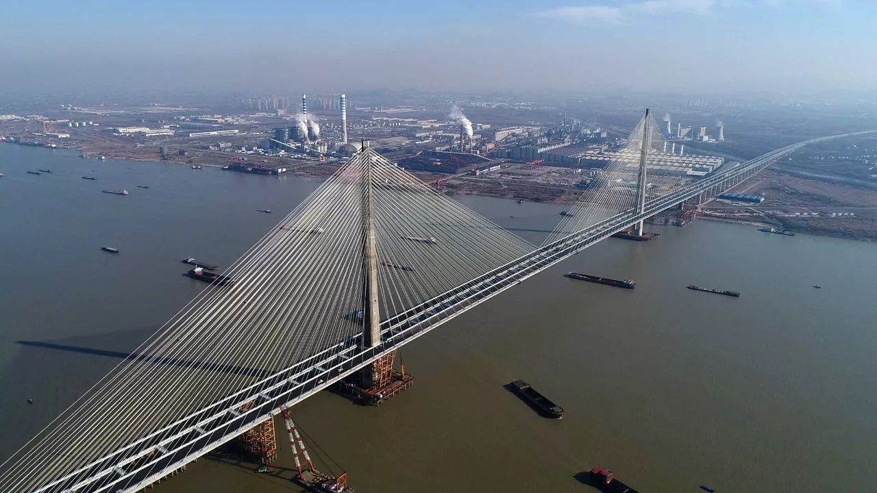 芜湖公铁两用长江大桥图片