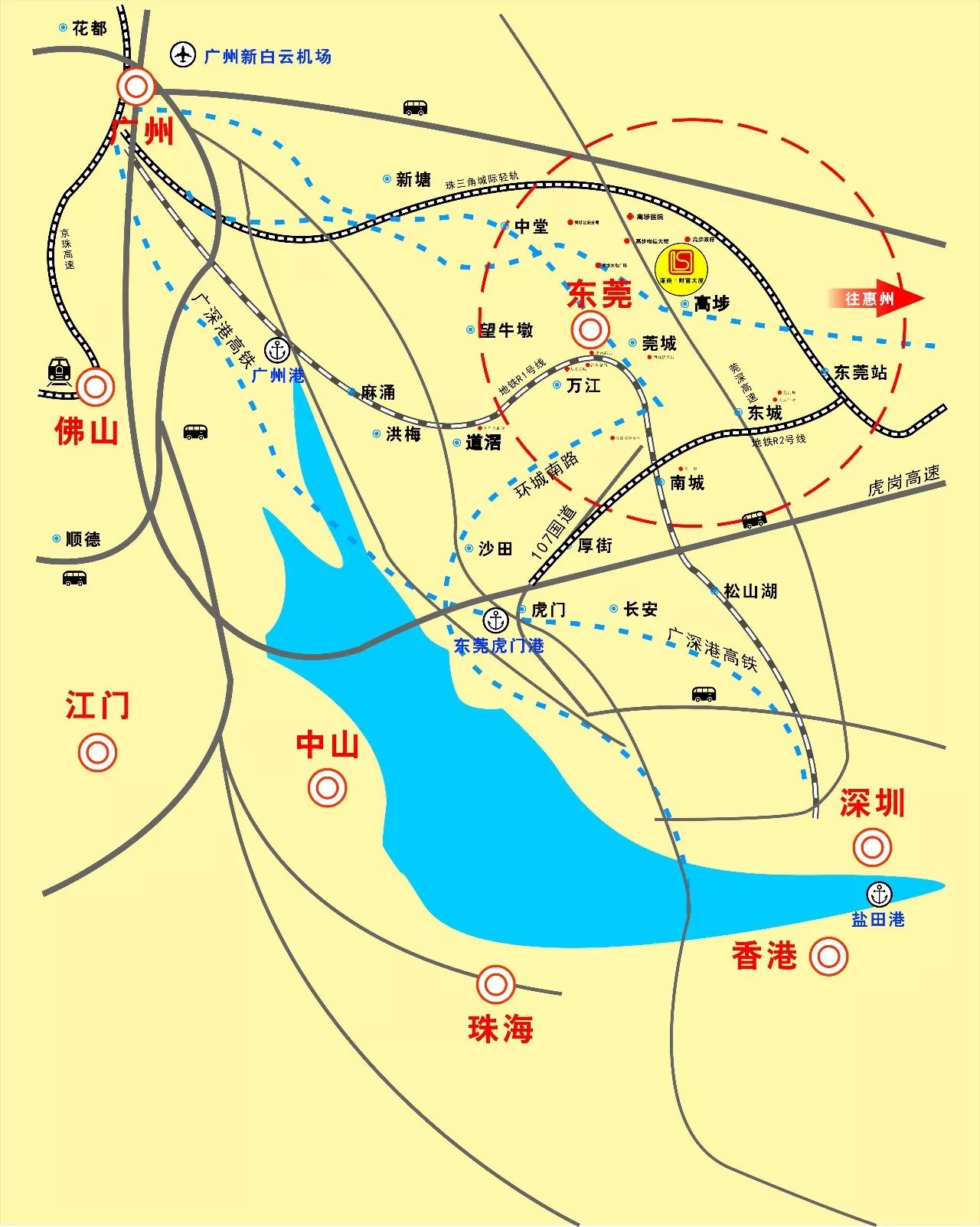 高埗镇行政地图图片