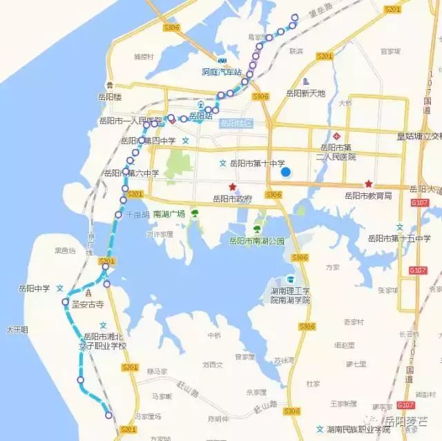 岳阳市城区最新公交线路来了再也不用担心坐错车