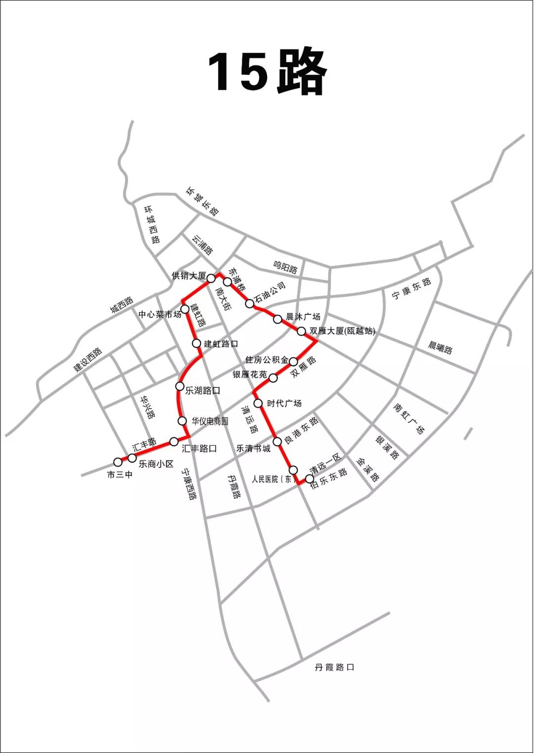 乐清站公交车路线图图片