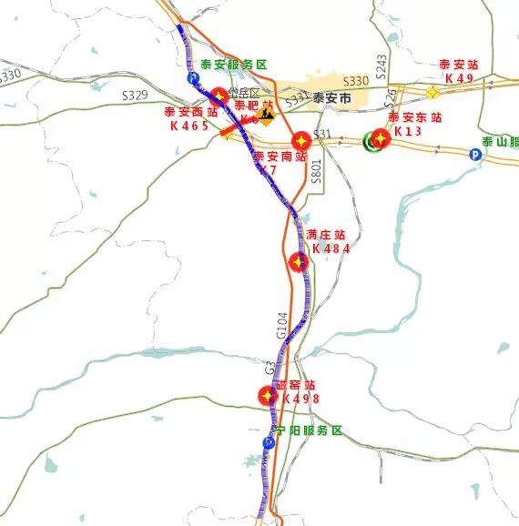 s29高速路线图图片