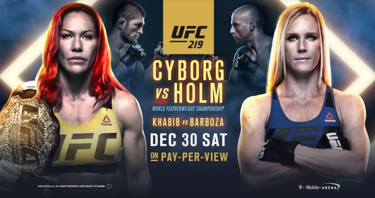 ufc219前瞻"牧师之女"霍尔姆"机械兽"贾斯蒂诺 谁能缔造传奇